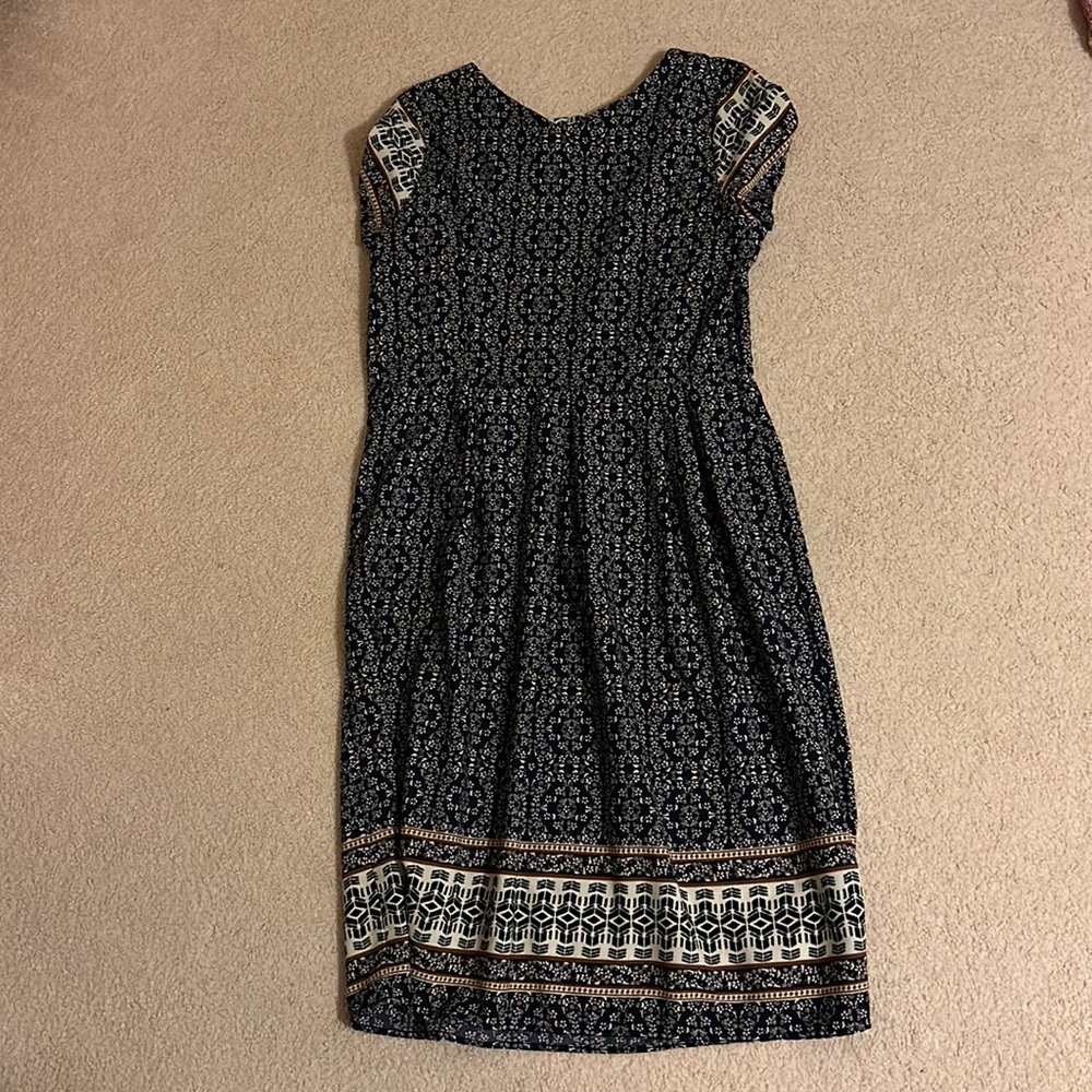 Blue floral dress